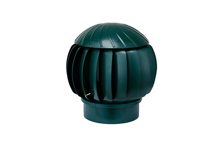 Ротационная вентиляционная турбина GERVENT D160 мм, RAL 6005 зеленый