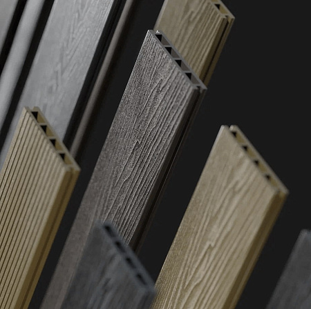 Террасная доска CM Decking Urban, 3000x150x24 мм, венге (Темный орех)