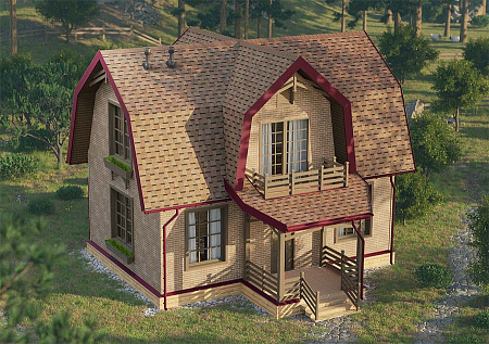 Ламинированная битумная черепица Docke Dragon EUROPA, Светло-коричневый, 2,38 м2/уп