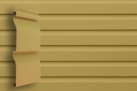 Сайдинг Grand Line Classic Color Plus виниловый, корабельный брус D4 GL, 3.00*0.203 м, карамельный