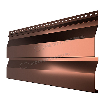 Металлический сайдинг Металл Профиль Корабельная доска, 0.5 PURMAN, argillite