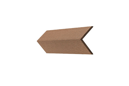Угловой профиль CM Cladding, 2000x70x70 мм, TEAK Угловой профиль CM Cladding, 2000x70x70 мм, TEAK