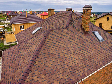 Гибкая черепица Технониколь Shinglas Ультра Фокстрот, дуб, 3 м2/упак Гибкая черепица Технониколь Shinglas Ультра Фокстрот, дуб, 3 м2/упак