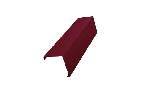 Декоративная накладка на столб угловая жалюзи Grand Line Milan, Tokyo, 0,5 Satin, RAL 3005 красное вино