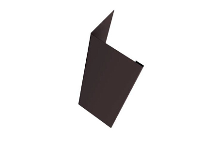 Нащельник 25х35 жалюзи (для калиток и ворот) Grand Line Milan,Tokyo, 0,5 GreenCoat Pural, 1.68 м, RR 32 темно-коричневый (RAL 8019 серо-коричневый)