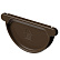 Заглушка желоба Docke STAL STANDARD D125 RAL 8017 коричневый Заглушка желоба Docke STAL STANDARD D125 RAL 8017 коричневый
