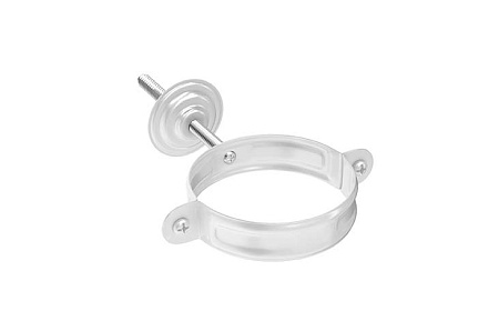 Хомут с комплектом крепления D100 Aquasystem PU, RAL 9003 белый