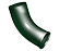 Колено водостока Grand Line PU 90 мм, зеленый RAL 6005
