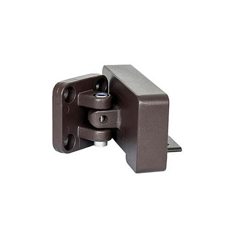 Крепление поворотное из алюминия POLIVAN DENPASAR для перил ДПК 78х48х85 мм, коричневый