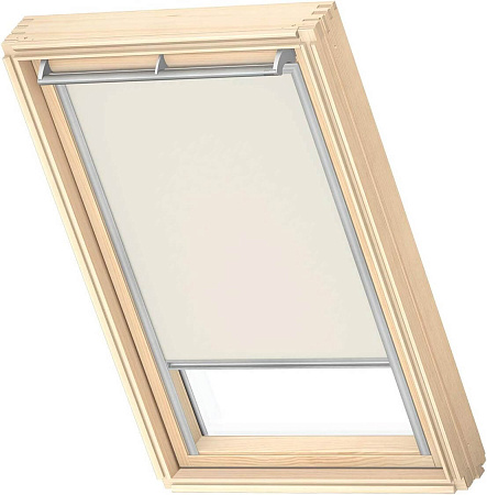 Блэкаут шторы на направляющих Velux DKL UK04, 134х98, бежевый