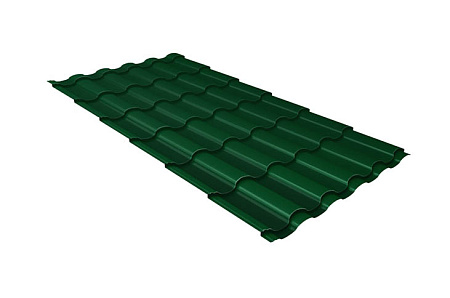 Волновой профиль Grand Line Kredo, 0,45 PE, Zn 100, RAL 6005 зеленый мох