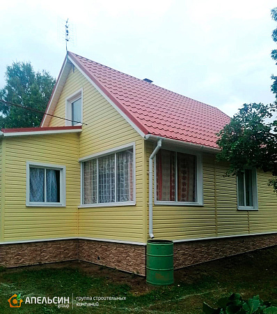 Монтаж кровли металлочерепицей Grand Line в пос. Рощино