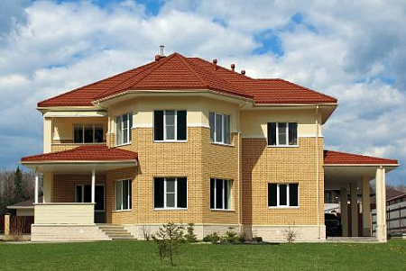 Композитная черепица Gerard Milano, 1215x369мм, redwood