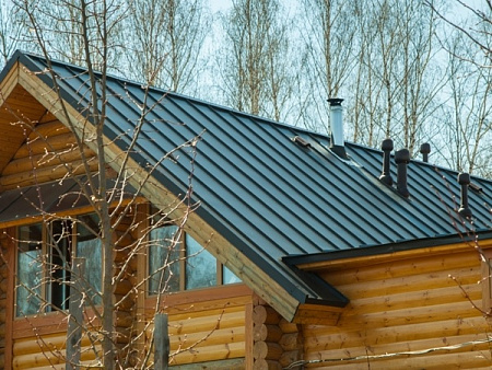 Кликфальц Гранд Лайн / Grand Line, PurLite Matt 0.5, цвет RAL 7024 (мокрый асфальт)