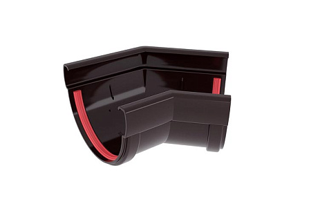 Угол желоба 135º универсальный ПВХ Grand Line 135 мм, RAL 8017 шоколад