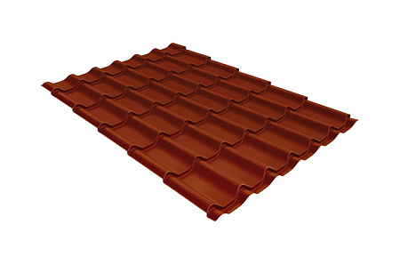 Волновой профиль Grand Line Modern, 0,45 Drap, Zn 140, RAL 8004 терракота