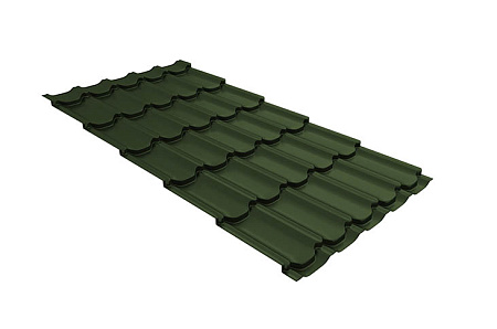 Волновой профиль Grand Line Kvinta plus, 0,5 GreenCoat Pural BT, Zn 275, RR 11 темно-зеленый (RAL 6020 хромовая зелень)
