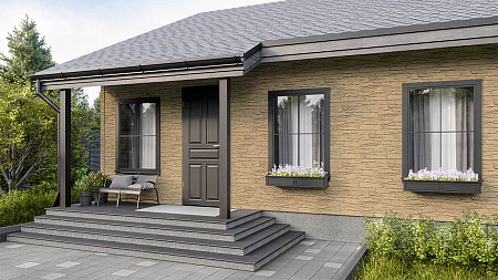 Фасадные панели Технониколь ОПТИМА Камень, песочный