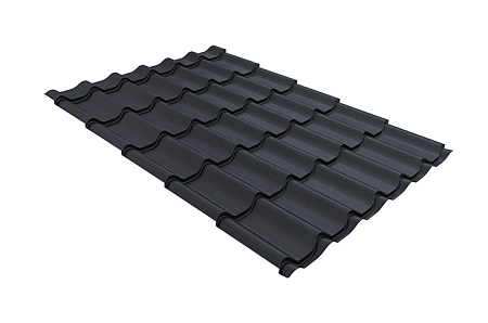 Профиль волновой Классик ("Classic") 0,5 GreenCoat Pural БТ матовый RR 23 темно-серый (RAL 7024 мокрый асфальт) Профиль волновой Классик ("Classic") 0,5 GreenCoat Pural БТ матовый RR 23 темно-серый (RAL 7024 мокрый асфальт)