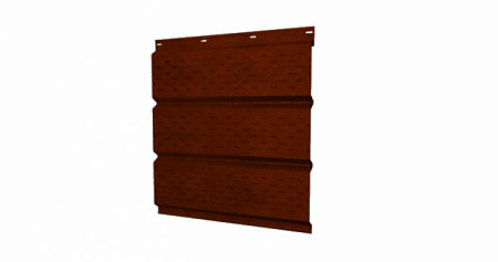 Софит металлический с полной перфорацией Grand Line / Гранд Лайн, Print elite 0.45, цвет Cherry Wood (Бразильская вишня)