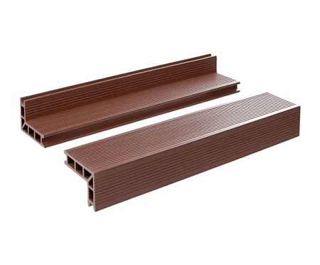 Угловой элемент универсальный глянцевый мелкий вельвет GRINDERDECO, 105х65х3000мм, Орех