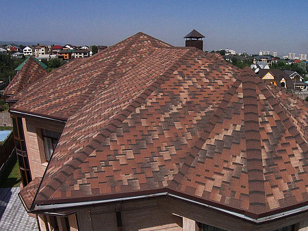 Гибкая черепица Технониколь Shinglas Ультра Фокстрот, сандал, 3 м2/упак