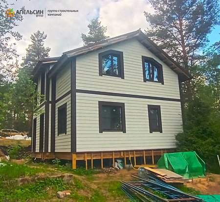 Монтаж фасада фиброцементным сайдингом CM Bord в пос. Орехово Монтаж фасада фиброцементным сайдингом CM Bord в пос. Орехово