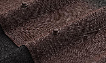 Черепица Ондулин 3.3 мм, коричневый