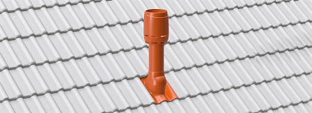 Комплект вентиляции сантехнического стояка Braas (Браас) для волновой черепицы, цвет графит