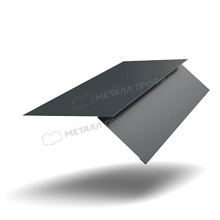 Планка карнизная FASTCLICK VikingMP 0.45, 130х80х2000 RAL 7016 графит