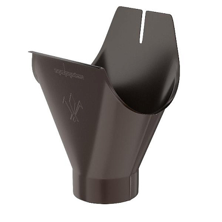 Воронка желоба D125/90 Aquasystem Pural Matt, RR 32 темно-коричневый