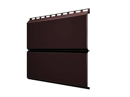 Металлический сайдинг Гранд Лайн / Grand Line профиль ЭкоБрус, PE 0.45, цвет Ral 8017 (шоколад)