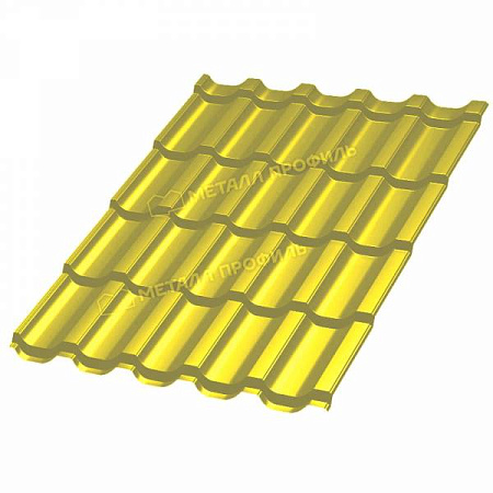 Металлочерепица Металл Профиль Трамонтана, NormanMP 0.5, желтый цинк RAL1018
