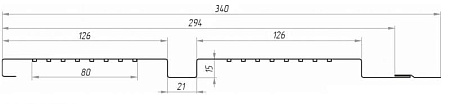 Софит металлический Квадро Брус с перфорацией Grand Line / Гранд Лайн, PE 0.45, цвет Ral 9006 (светлый алюминий)