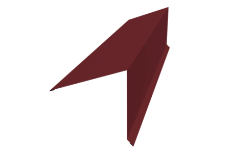 Планка конька односкатной кровли Grand Line (Гранд Лайн), покрытие PE 0,5, 180x160 мм, цвета по каталогу RAL и RR (2м)