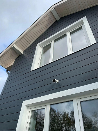 Фиброцементный сайдинг FCSPRO Вуд Клик, 3000x190x10 мм, F18 (Ночной океан)