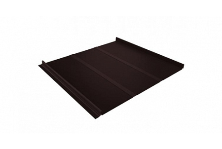 Кликфальц Line Гранд Лайн / Grand Line, GreenCoat Pural 0.5, цвет RR 887 шоколадно-коричневый (RAL 8017)