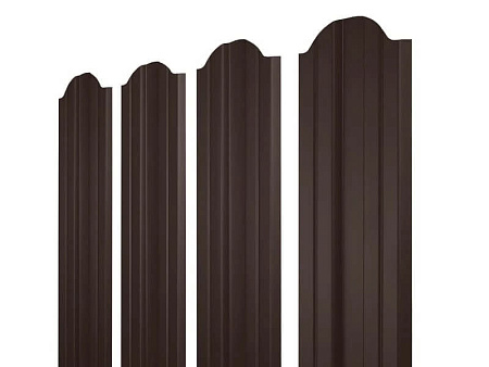 Штакетник металлический М-образный 130 мм RAL 8017 шоколад
