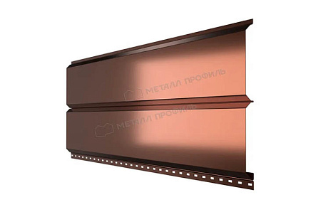 Металлический сайдинг Металл Профиль L брус XL Гладкий, 0.5 PURMAN, argillite
