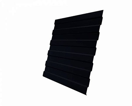 Профнастил С8A Гранд Лайн / Grand Line 0.5 Satin Matt Zn 180, цвет RAL 9005 (черный янтарь)