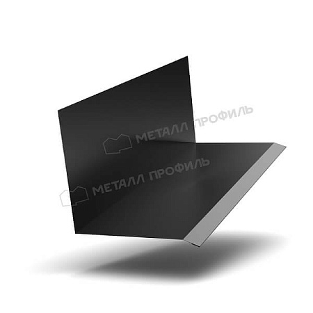 Планка примыкания верхняя к стене FASTCLICK VikingMP 0.45, 150х135х2000 RAL 9005 черный