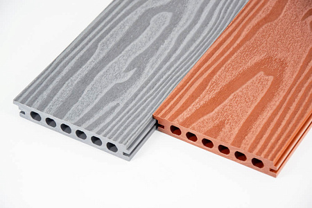 Бесшовная террасная доска из МПК, 140х25х3000, какао