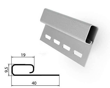 Планка финишная Grand Line Classic Standart, слоновая кость, 3000 мм