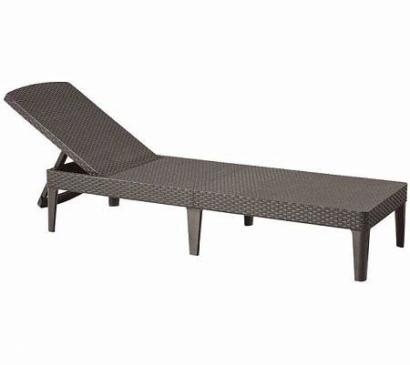 Шезлонг садовый Jaipur Sun lounger Allibert (Аллиберт), цвет капучино