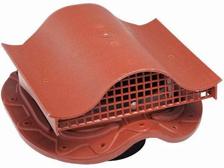 Кровельный аэратор Muotokate-KTV Vilpe (Вилпе) для металлической кровли без адаптера, красный