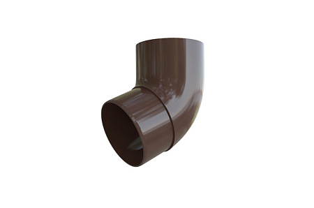 Колено трубы 67° ПВХ Элит Альта Профиль, D95 мм, коричневый