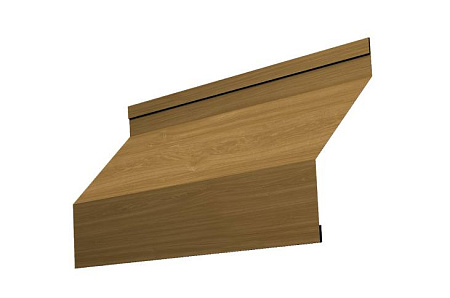 Ламель жалюзи Grand Line Milan, 0,45 Print Elite, гофрированная Honey Wood