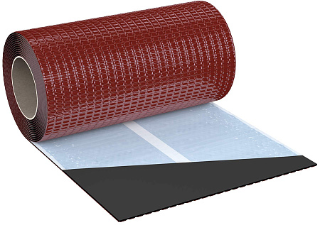 Гофрированная лента примыкания Eurovent Flex Standard ALU, 5 м, RAL 3011 вишня