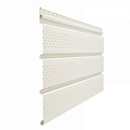 Софит Docke Standard перфорированный, 3.0*0.305 м, пломбир