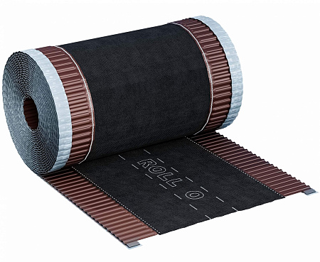 Коньковая лента Eurovent ROLL O, 310 мм x 5 м, RAL 8017 коричневый